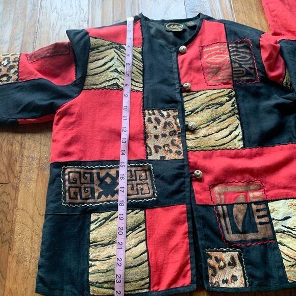 ALLURE Patchwork Animal Print Apparel Jacket - Picture 5 of 12